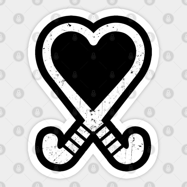 Funny Field Hockey Love Youth Women Gift Sticker by Vauliflower